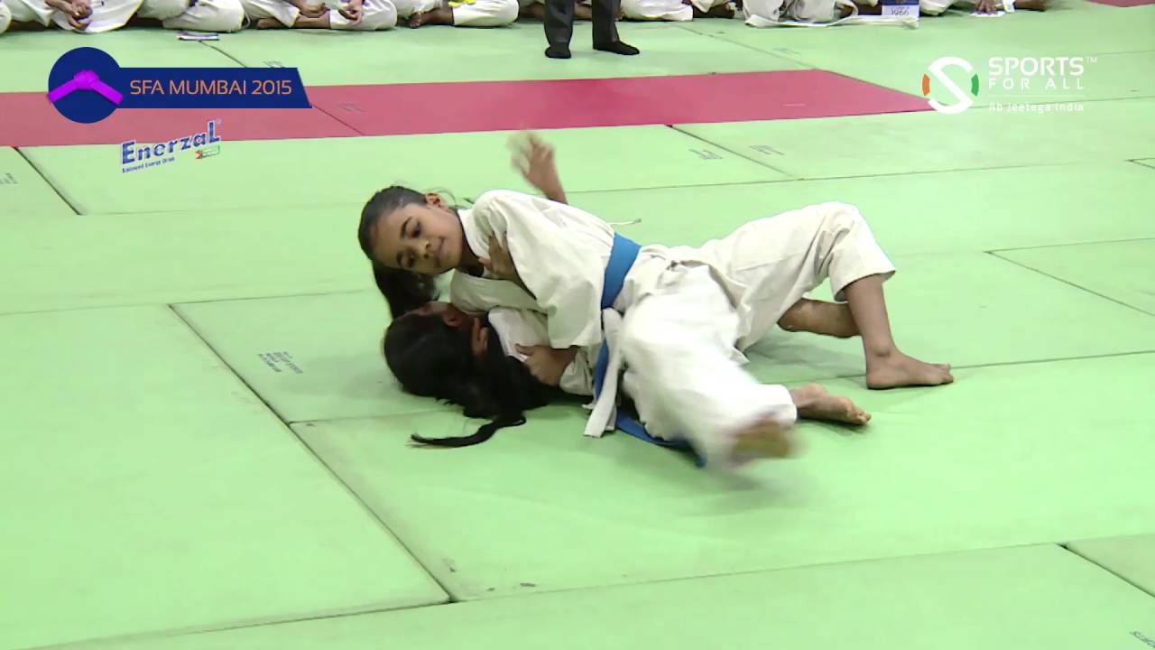 SFA Mumbai 2015 Judo Y N Rajesh Vs Alisha Shaikh Girls U12