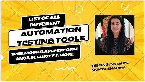 List of all different automation tools in testing. -All famous commonly used automation tools