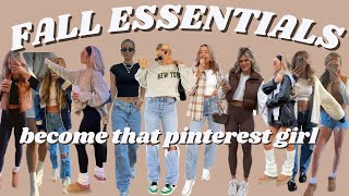 DRESS LIKE A PINTEREST GIRL THIS FALL!! | fall 2023 wardrobe essentials and tips!