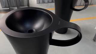 Celebrity KingKonree International Solid Surface Freestanding Basin Profile