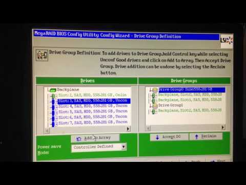 MegaRaid WebBios Configuration Step by Step