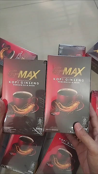 KOPI G MAX - KOPI GINSENG G-MAX 1 BOX ISI 10 SACHET #kopigmax #gmax