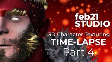 3D Character Texturing Part 4 | Time-lapse | Maya