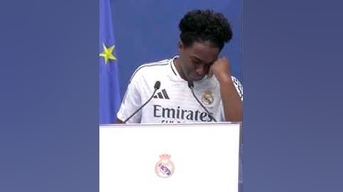 😃Endrick se emociona e chora ao ser apresentado ao Real Madrid!