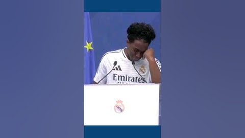 😃Endrick se emociona e chora ao ser apresentado ao Real Madrid!