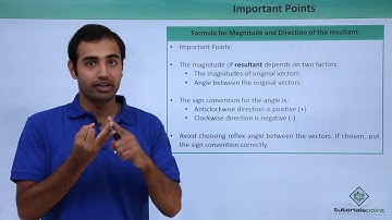 Class 11th – Vectors - Derivation of Addition Formula | Vectors and Calculus | Tutorials Point