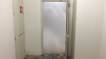 Staircase Pressurization System in Action (Smoke Bounced Back)