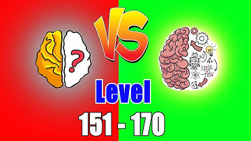Brain out Vs  Brain Test level 151 - 170 NOOB vs PRO