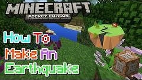 ✔How to Make an Earthquake in Minecraft PE | no mods |