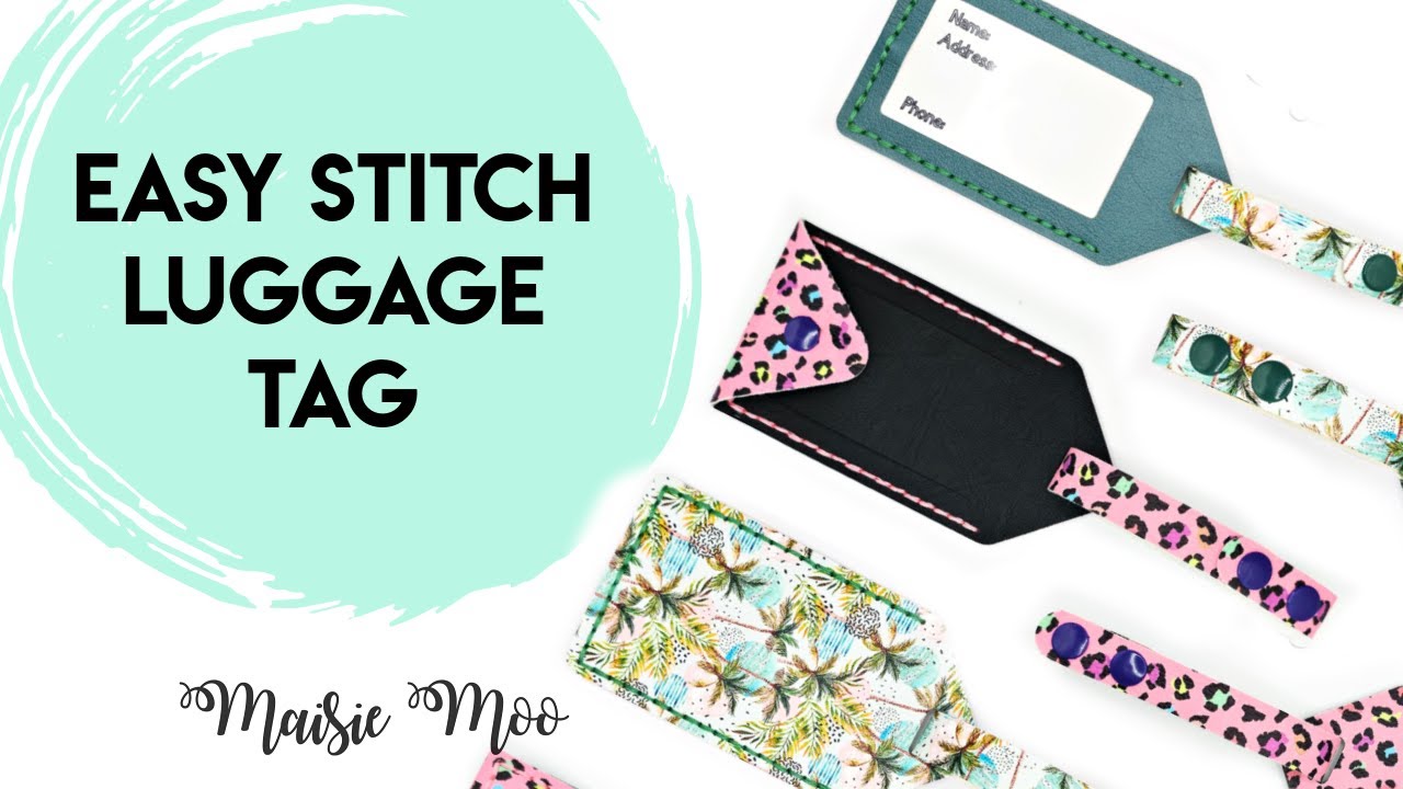 How To Make A Luggage Tag with Cricut - Faux Leather Cricut Craft Projects with Maisie Moo