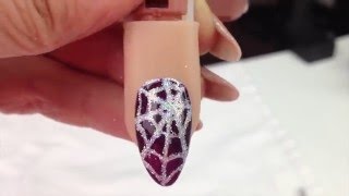Spider&#39;s Web nail art tutorial