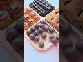 ASMR FILLING PLATTER WITH CHOCOLATE BALLS AND WAFERS #chocolateballs #asmr #sweet #shorts