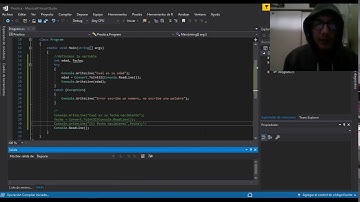 Excepciones - Lenguaje de programación C#