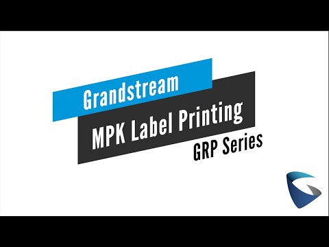 Video Guides - GRP -  MPK Label Printing