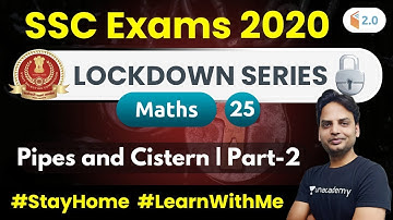 10:00 PM - SSC Exams 2020 | Maths by Suresh Sir | Pipes and Cistern (Part-2)