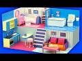 DIY Miniature cardboard Dollhouse and furniture (with measurements)