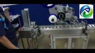Automatic Cards Labeling Machine with Download Belt System