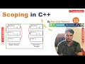 CPPB11 Static Scope & Dynamic Scope in C++ | C++ Scoping in detail with code example | Live examples