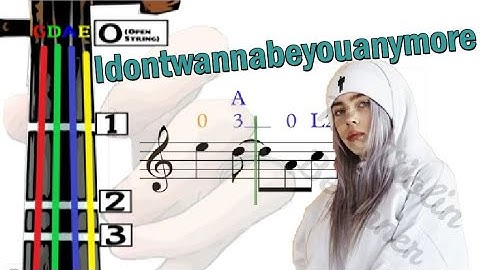 Idontwannabeyouanymore | Violin Tutorial | Billie Eilish | Pop Music [Level 3]