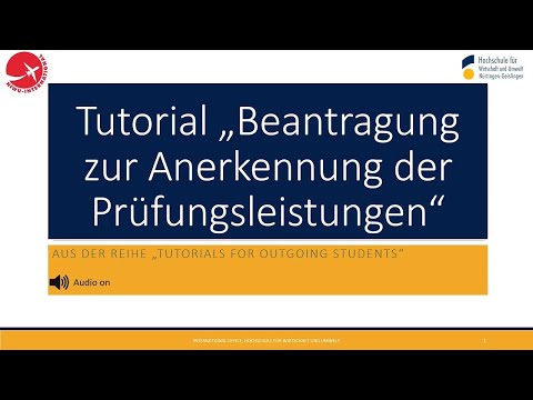 Tutorial 'Beantragung zu