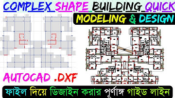 AutoCAD Dxf to ETABS full Guideline || Complex Shape Modeling using Dxf || Quick Modeling by Dxf ||