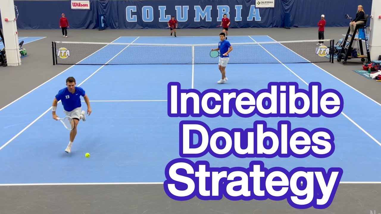 Wow Wow Wow!! You NEED To Learn This Doubles Strategy (D1 College Tennis)