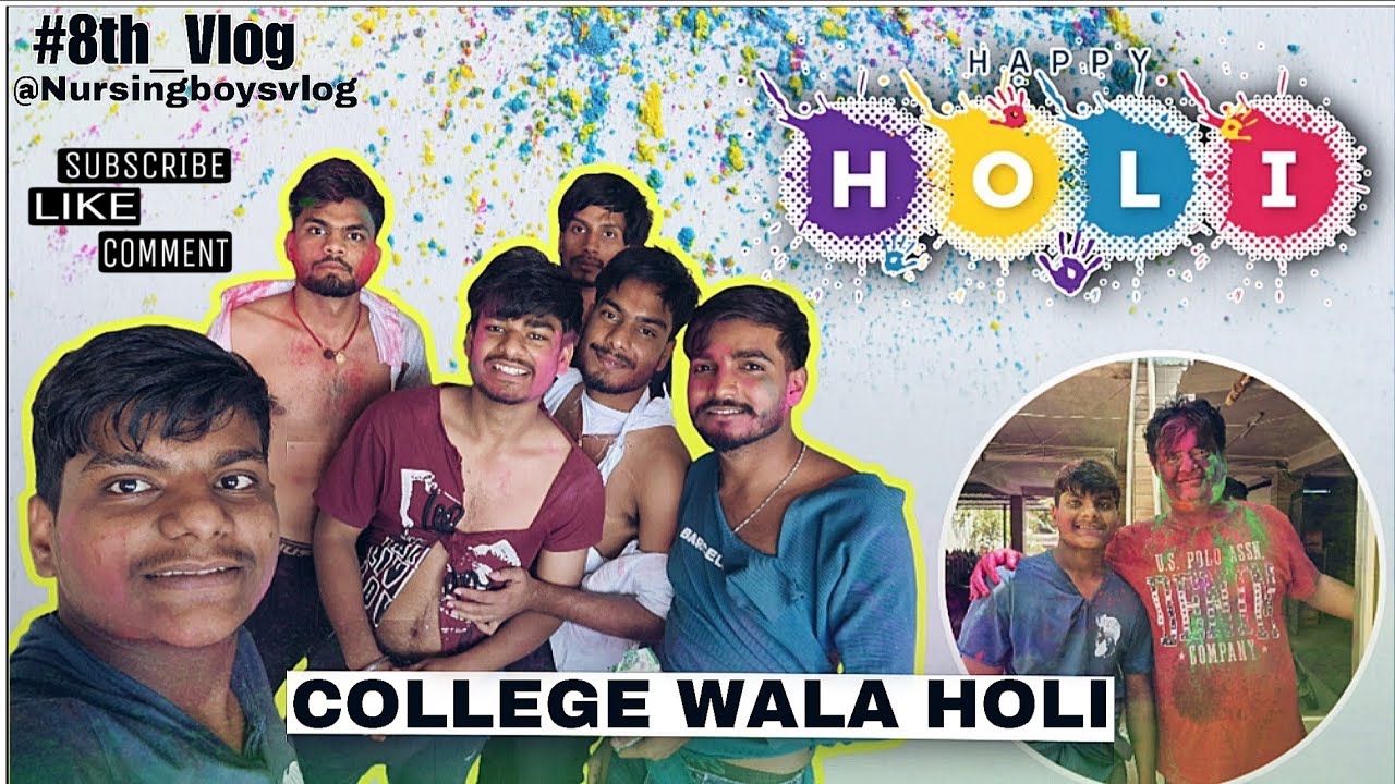 #8th_vlog #holi_celebration in My City Nursing College #bscnursing #minivlog #viral #explore 