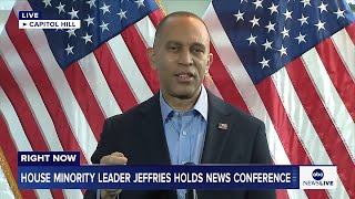 LIVE: House Minority Leader Jeffries holds news conference amid government shutdown