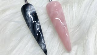 EASY Marble Gel Nails/Rose Quartz Nails