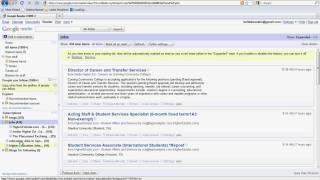 How to use an RSS aggregator (like Google Reader) to search for jobs