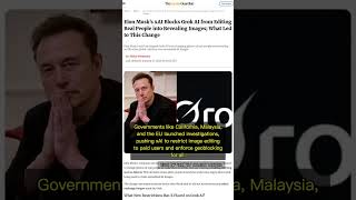 🧐👉 Grok Faces Global Backlash: xAI Blocks AI Undressing Feature After Scandal #QixNewsAI