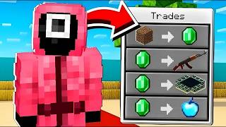Minecraft, But Squid Games Npc Trades OP Items (don't miss)
