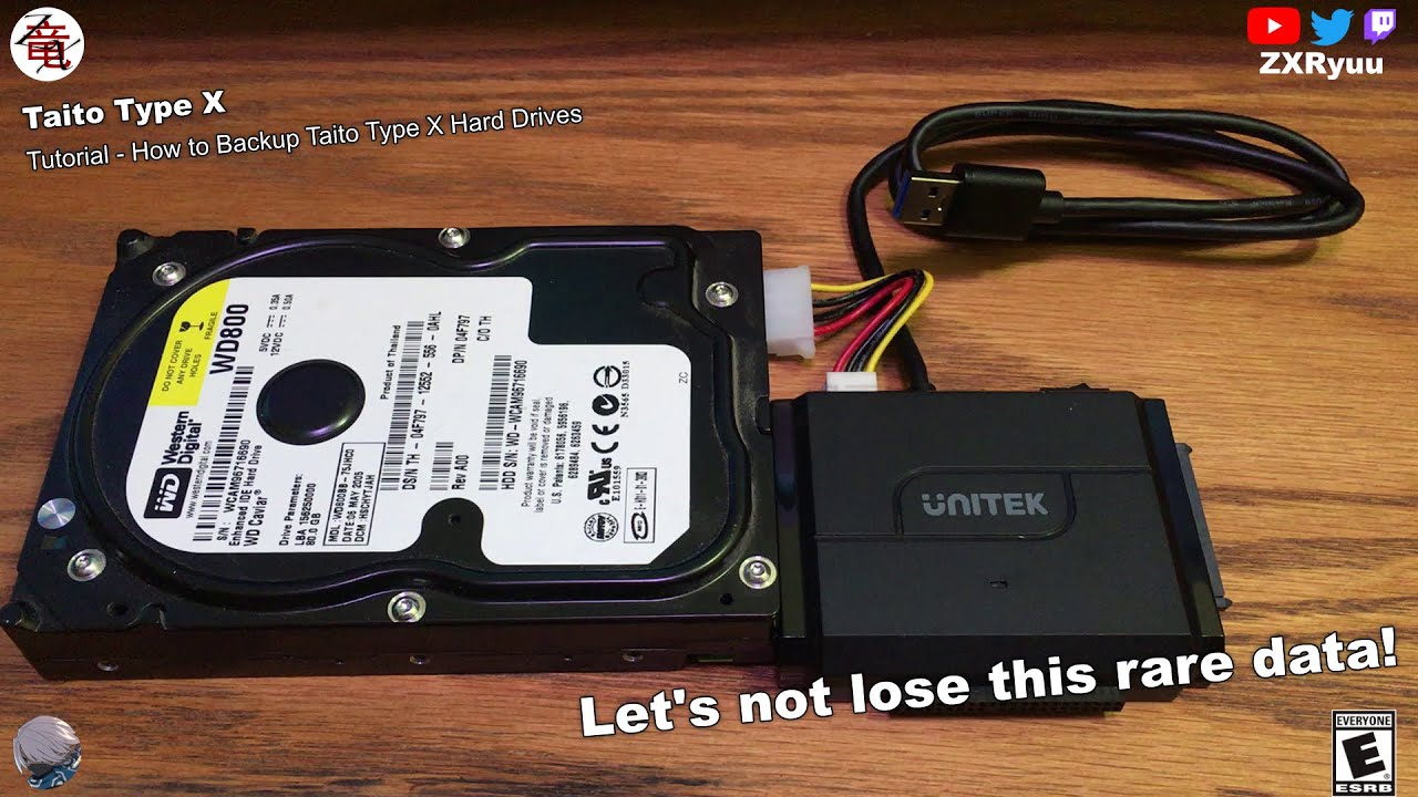 How to Backup Taito Type X Hard Drives