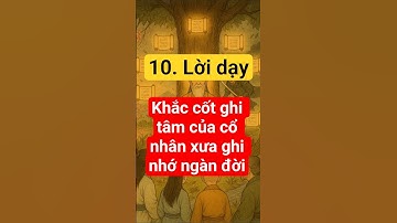 10 lời dạy khắc cốt ghi tâm từ cổ nhân, muôn đời không đổi #baihocconhan #trietlysong #loidayconhan