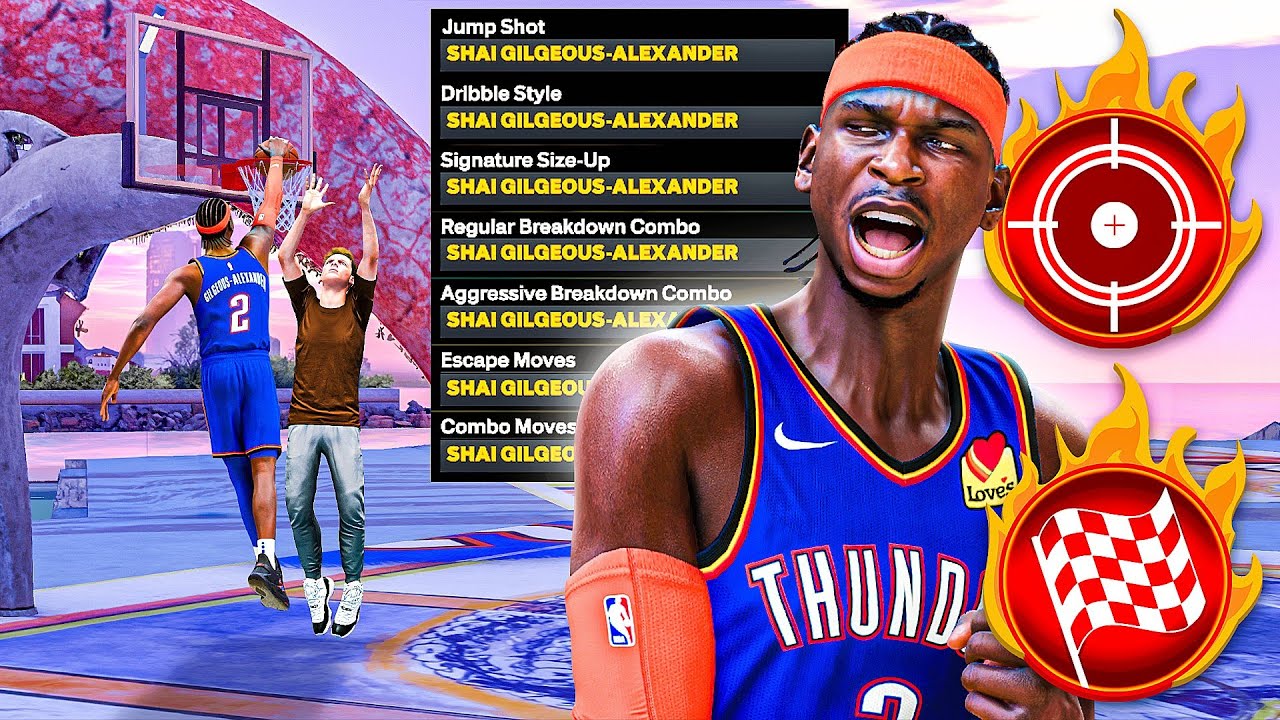 Gilgeous-Alexander ゲームジャージ(HOME)L SHAI GILGEOUS-ALEXANDER BUILD is TAKING OVER NBA 2K24 - YouTube
