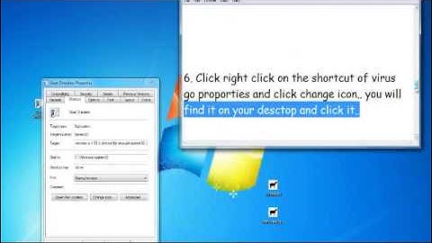 How to make a virus using SHORTCUT (SHUTDOWN virus)