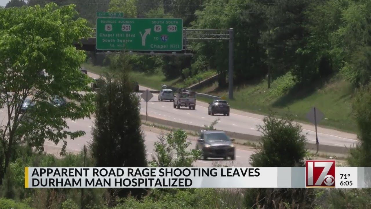 Apparent road rage shooting leaves Durham man hospitalized - YouTube