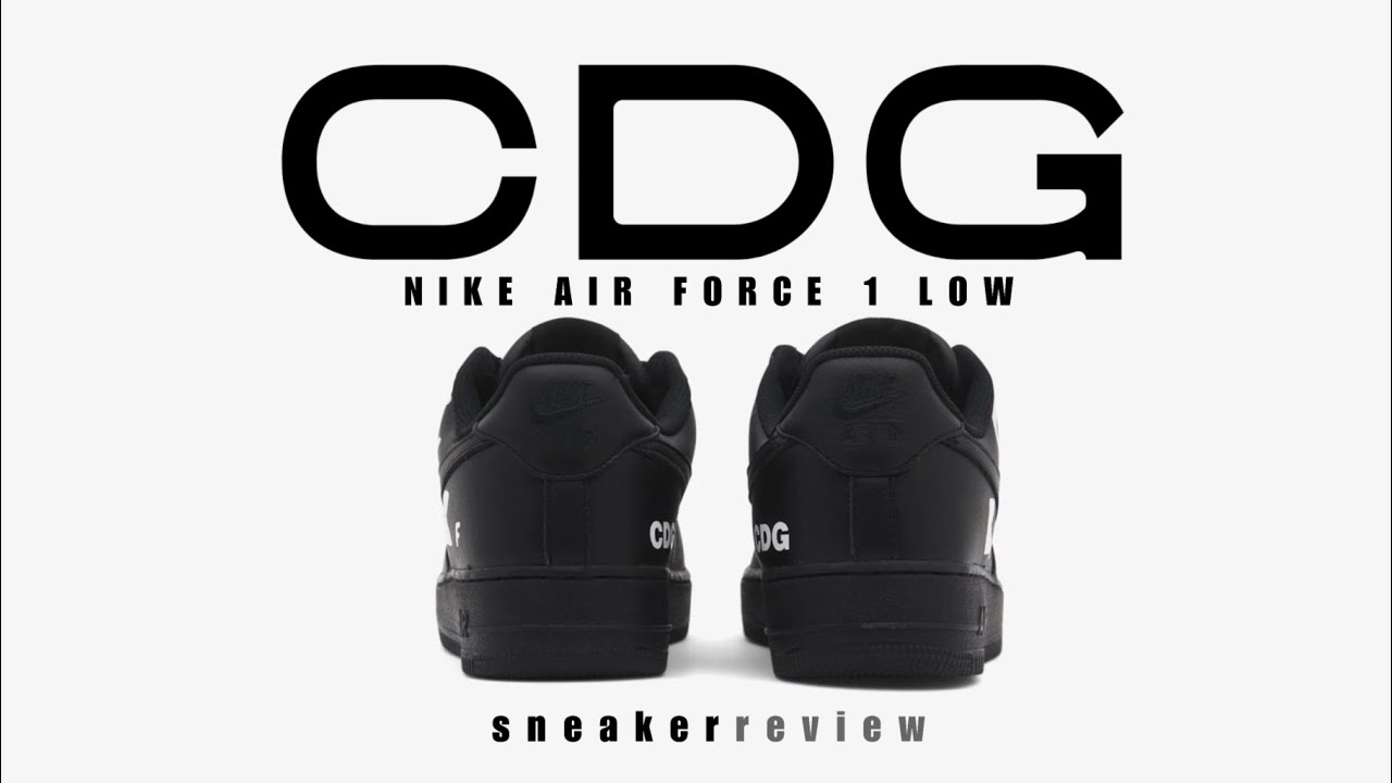 CDG x Air Force 1 BLACK 2025 DETAILED LOOK + PRICE #inboxtogo - YouTube