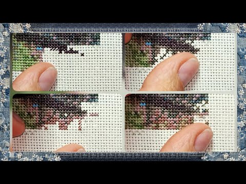 Процесс вышивки крестом🪡//Cross-stitch