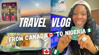 TRAVEL VLOG: Leaving Canada to Lagos Nigeria//Flying Ethiopian Airlines
