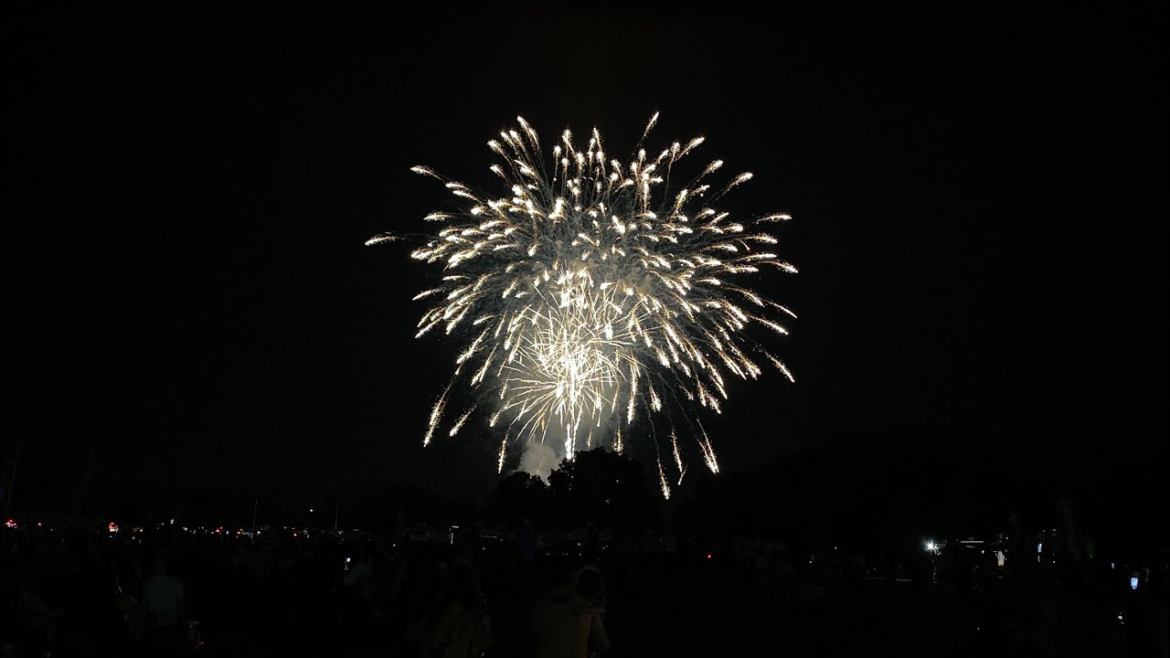 4th of July Fireworks at Garner, North Carolina Lake Benson Park