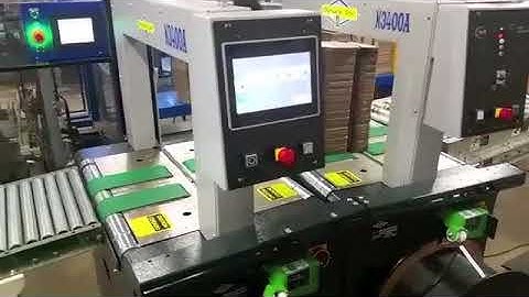 Dynaric N3400A High-Speed Strapper Strapping Stacks Corrugated Box Flats | ProPac.com