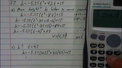 ExamPrepQ37 (quadratics projectile application through vertex form)