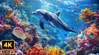 The Ocean 4K - Beautiful Coral Reef Fish in Aquarium, Sea Animals for Relaxation(4K Video Ultra HD)