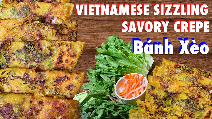 HOW TO MAKE VIETNAMESE SIZZLING SAVORY CREPE RECIPE  | Cách làm bánh xèo ngon và giòn | COOKING ASMR