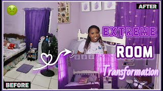 MY EXTREME ROOM TRANSFORMATION + ROOM TOUR 2022 || Purple Pinterest Inspired Room 💜✨
