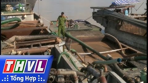THVL | Phòng CS môi trường Công an tỉnh Vĩnh Long bắt giữ 4 phương tiện khai thác cát trái phép