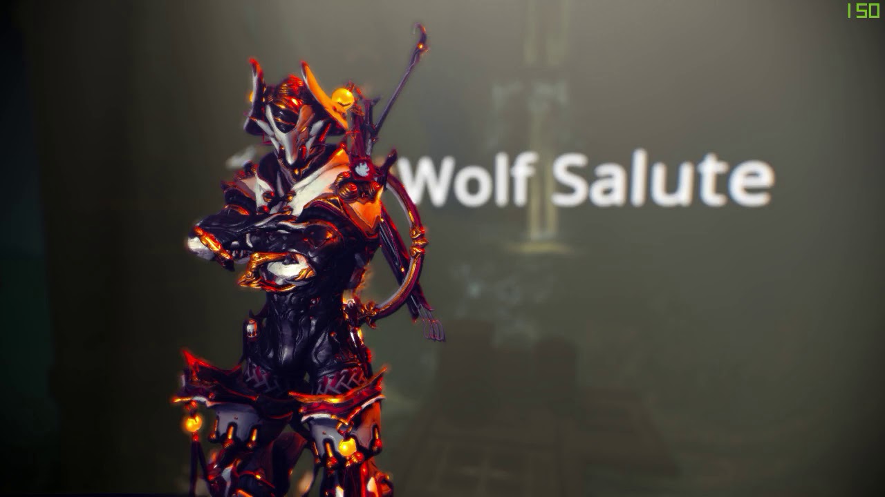 Wolf Salute emote Warframe YouTube