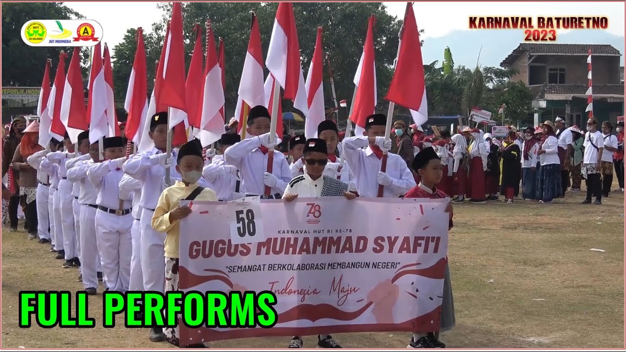 FULL PERFORMS !! KONTINGEN GUGUS MUHAMMAD SYAFII  KARNAVAL BATURETNO WONOGIRI 2023