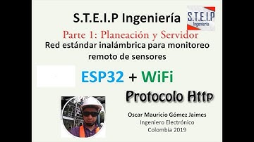 Part 1. Planeación y Montaje Servidor Remoto para Monitorear Sensores utilizando la board ESP32